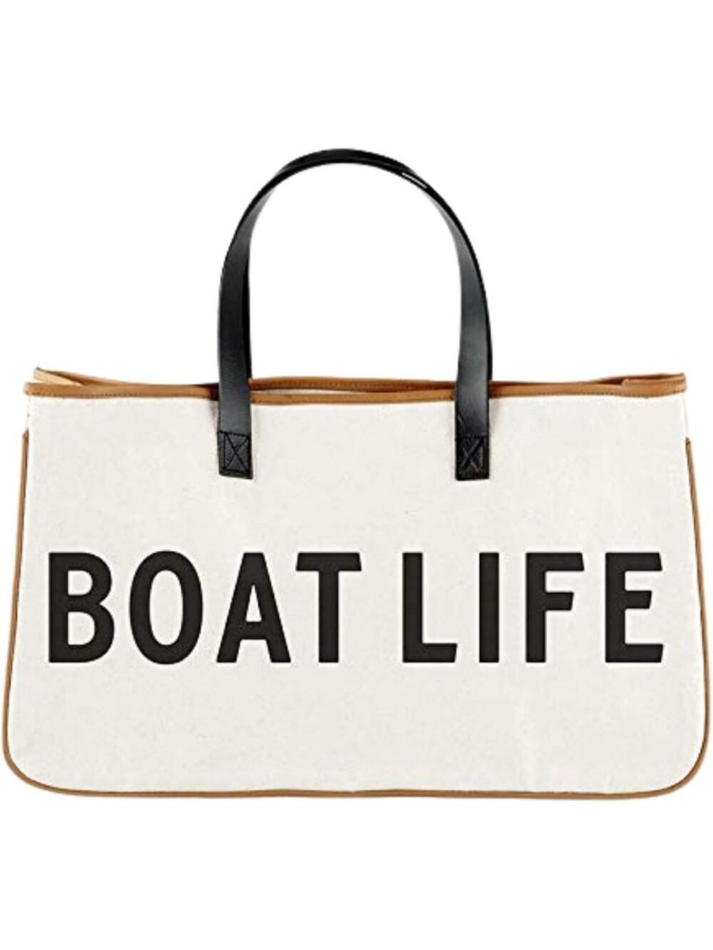 Stylish Canvas Tote Bag for Women with Genuine Leather Handles - Perfect